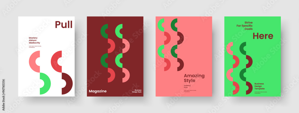 Obraz premium Geometric Brochure Layout. Creative Banner Template. Isolated Business Presentation Design. Flyer. Book Cover. Report. Poster. Background. Magazine. Pamphlet. Journal. Handbill. Notebook. Portfolio