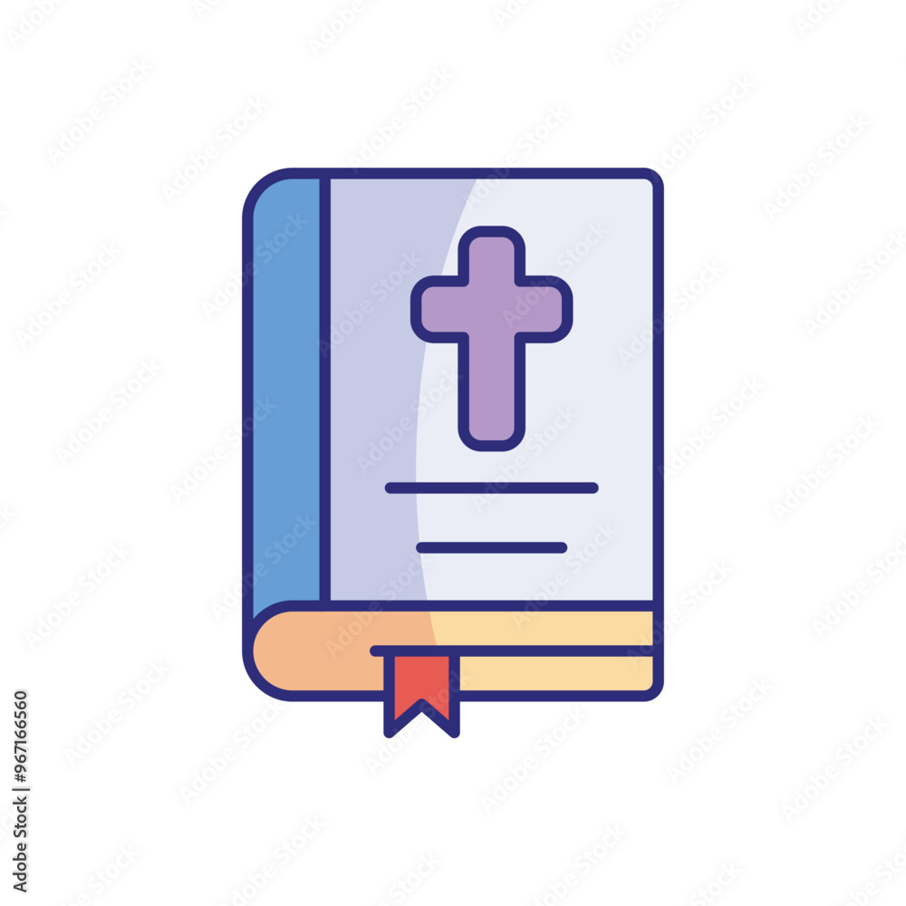 Christianity Book vector icon Christianity Book vector icon