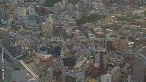 01 June 2023, Tokyo aerial cityscape panorama photo