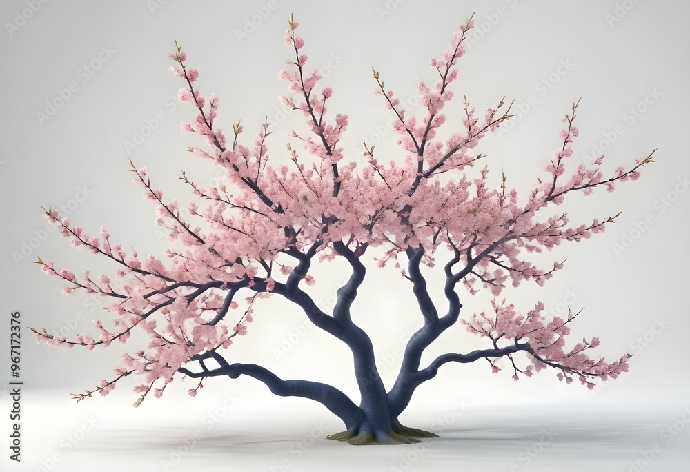 An isolated tree on white and different colour background An isolated tree on white and different colour background