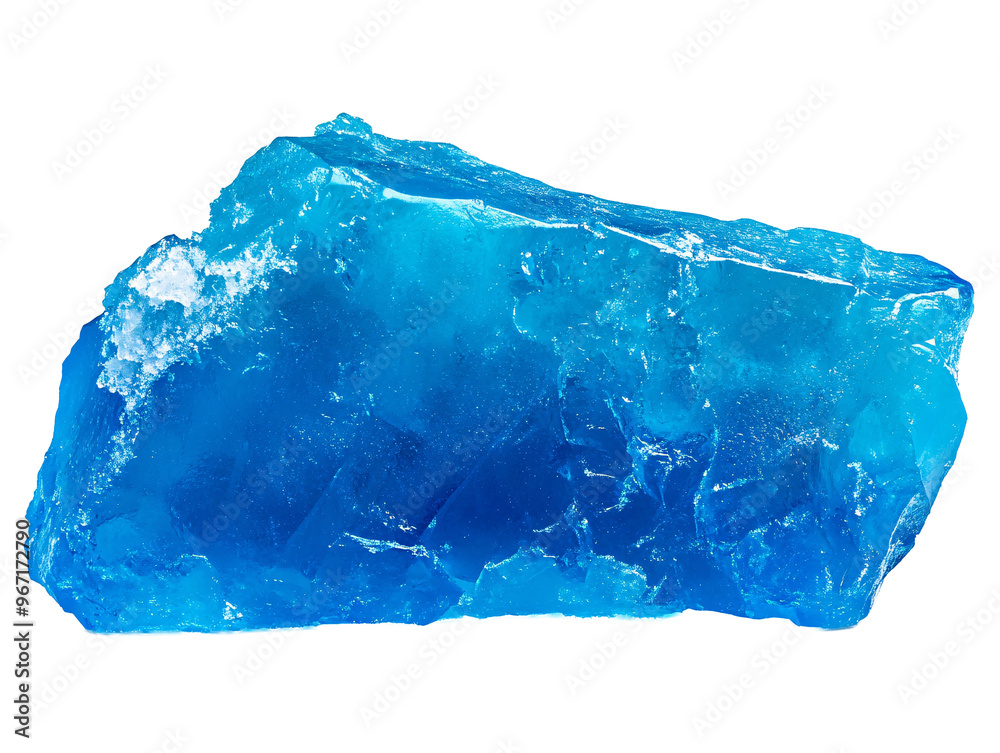 Fototapeta premium a blue rock on a white background