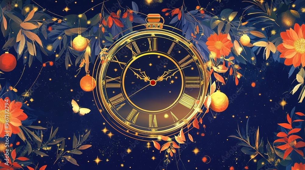 Yalta's night with candles lit in the background and plenty of fruit and food such as pomegranates, watermelons and apples on the table,generated with AI.