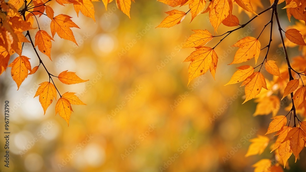 Close-up of vibrant autumn leaves against a blurred background, ideal for nature-themed projects, seasonal promotions, and autumn designs. Close-up of vibrant autumn leaves against a blurred background, ideal for nature-themed projects, seasonal promotions, and autumn designs.