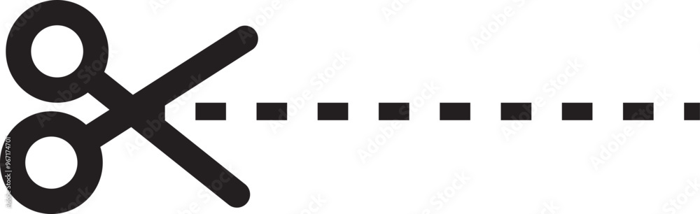 Scissors cut out icon. Transparent background. Scissors cut out icon. Transparent background.