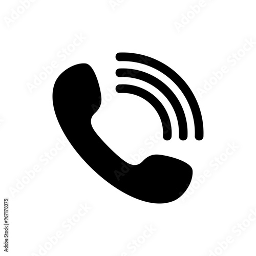 simple icon of telephone and communication tools