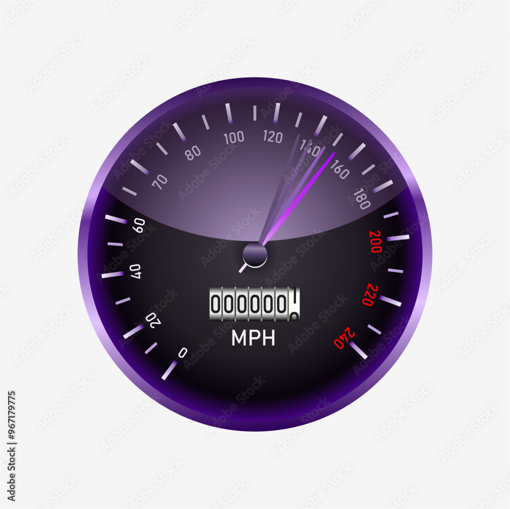 vector car speedometer isolated on white backgroun vector car speedometer isolated on white backgroun