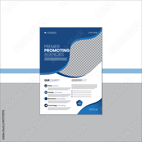 Unique premier promoting agencies flyer design