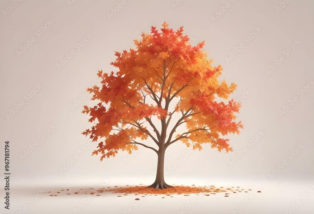 An isolated tree on white and different colour background An isolated tree on white and different colour background