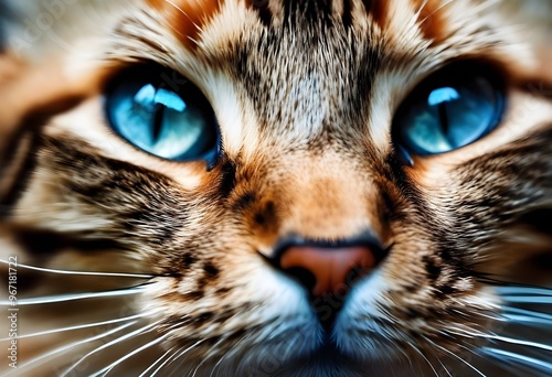 Close up of a cat's eyes