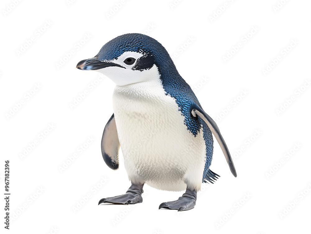Obraz premium a blue and white penguin