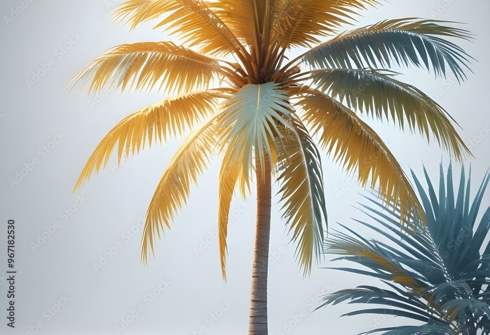 An isolated tree on white and different colour background An isolated tree on white and different colour background