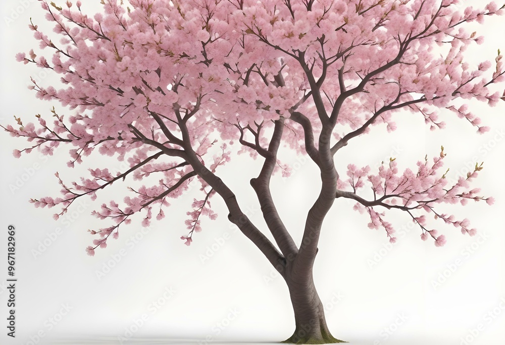An isolated tree on white and different colour background An isolated tree on white and different colour background