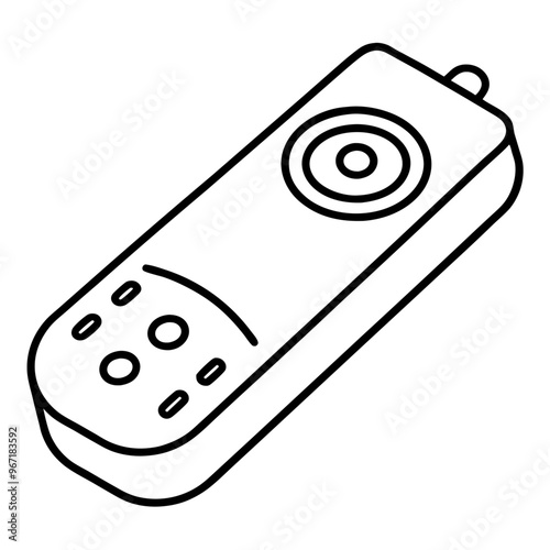 remote control outline coloring book page line art illustration digital drawing
