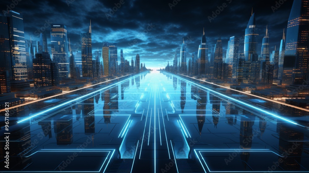 Fototapeta premium Cyber Monday, the biggest online shopping event November 27 Generative AI