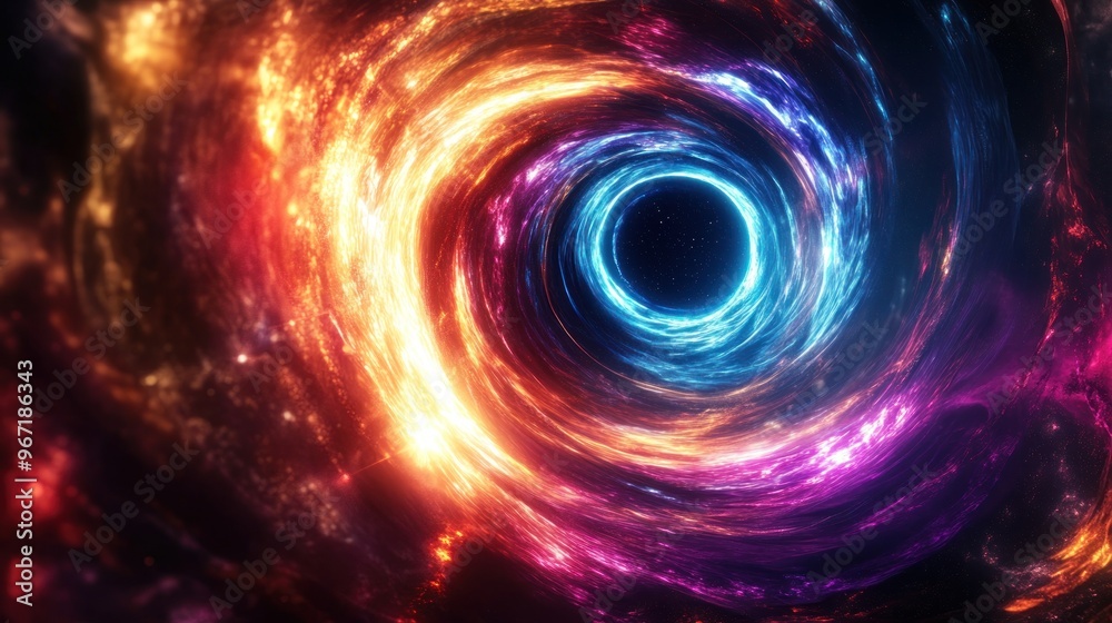 Black Hole in a Colorful Galaxy Black Hole in a Colorful Galaxy