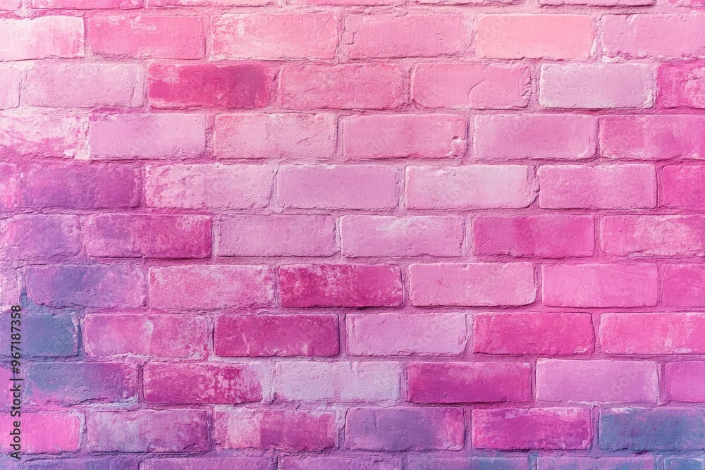 Pink brick wall with a gradient effect. Perfect for adding a pop of color and texture to your design projects. Pink brick wall with a gradient effect. Perfect for adding a pop of color and texture to your design projects.