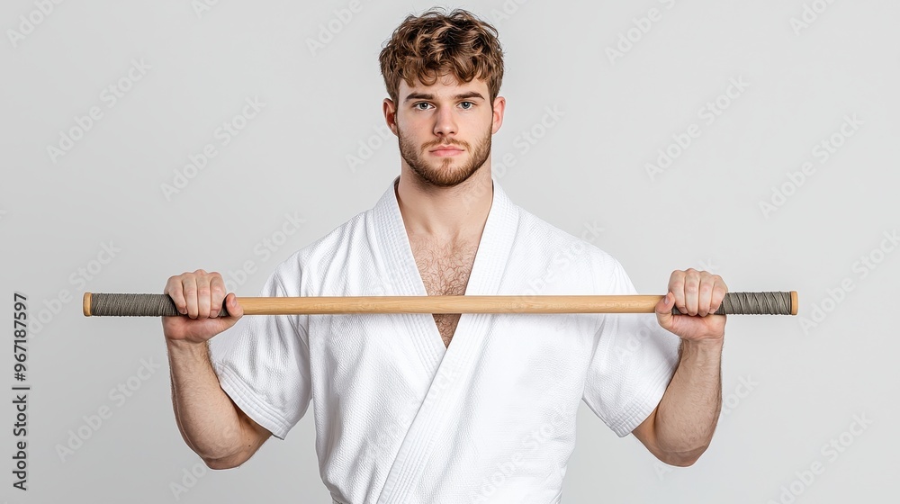 Athletic man lifting weights in fitness gym Athletic man lifting weights in fitness gym