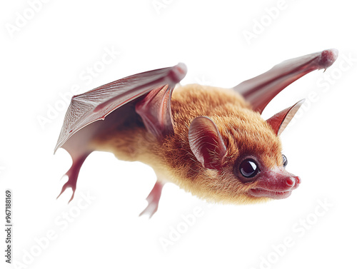 a bat with wings spread photo