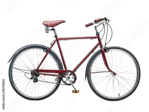 a red bicycle with a seat