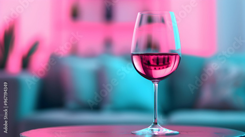 Robust Red Wine Glass photo