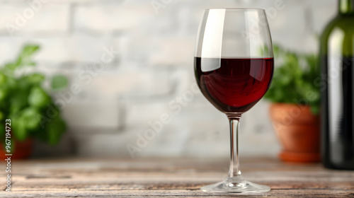 Robust Red Wine Glass Marketplace Underground photo