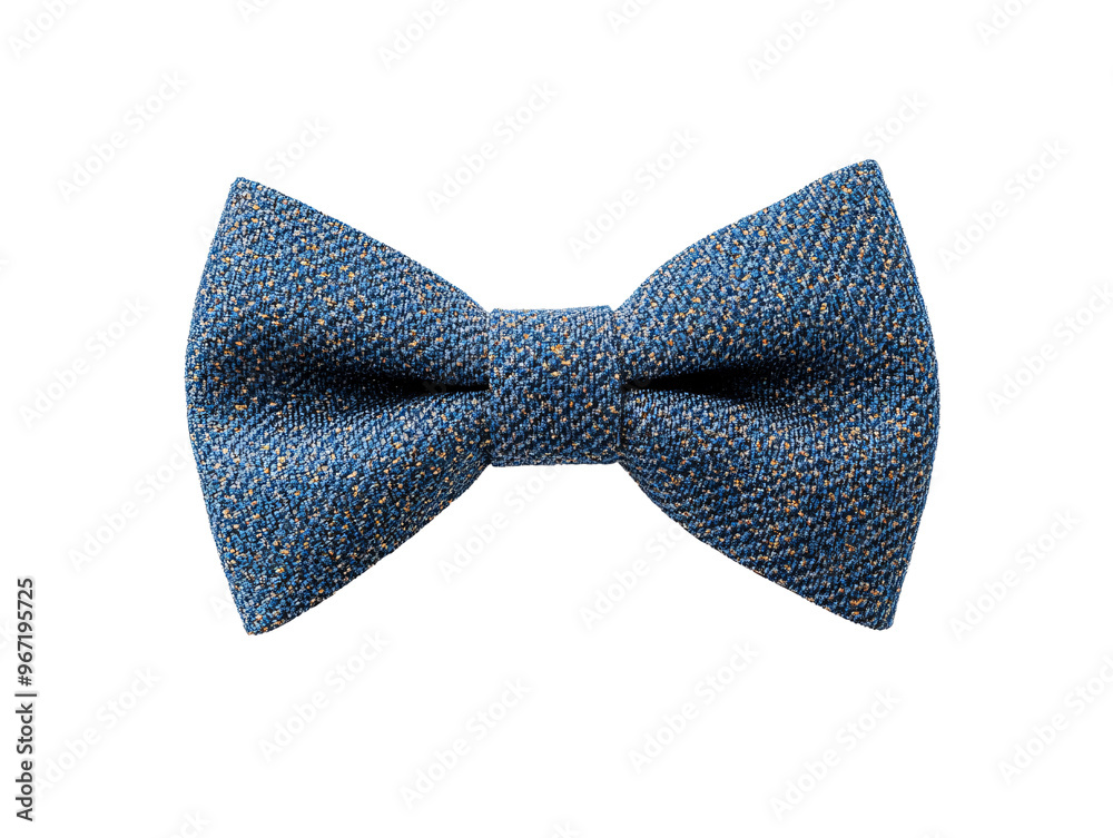 a blue bow tie with gold specks a blue bow tie with gold specks