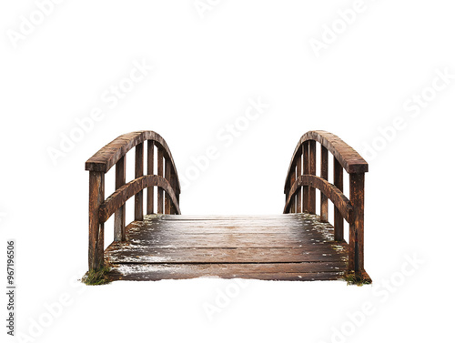 Wallpaper Mural a wooden bridge with a bridge over it Torontodigital.ca