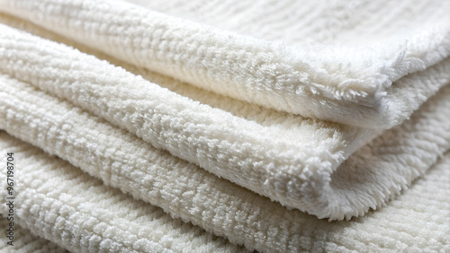 White Towels On White Background - Texture
