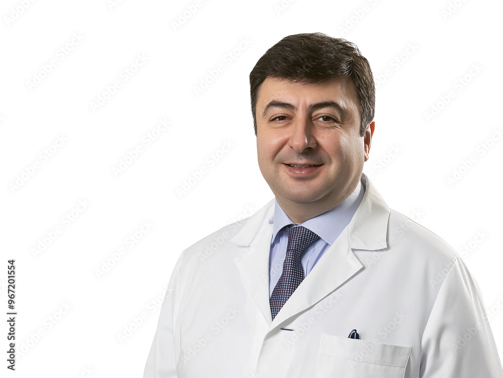 a man in a white coat a man in a white coat