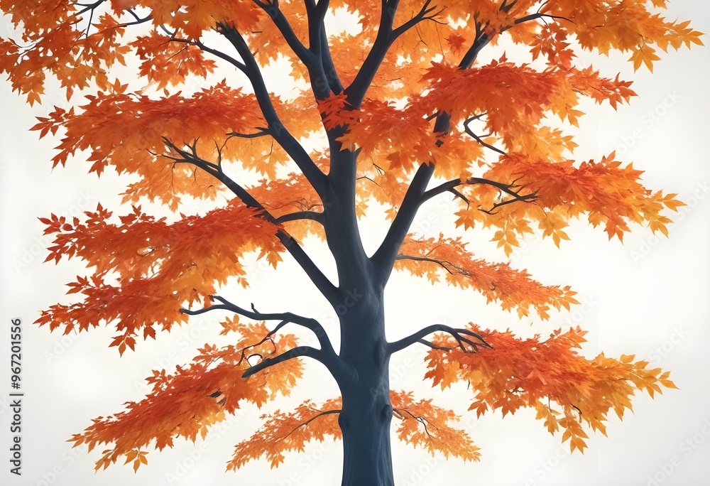 An isolated tree on white and different colour background An isolated tree on white and different colour background
