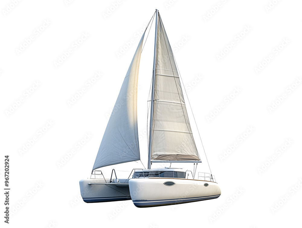 a sailboat with a white sail