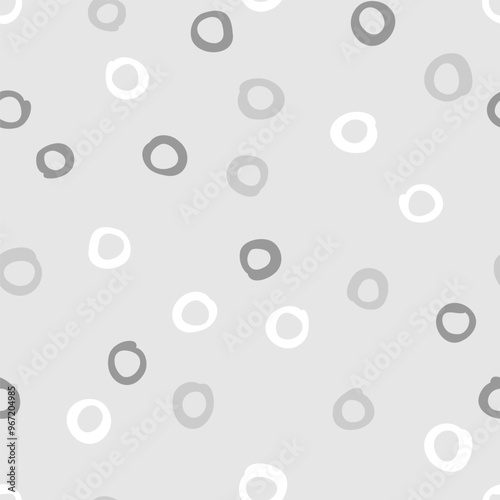 Wallpaper Mural Vector seamless pattern with hand drawn circles. Cute design for wallpaper, wrapping, stationery, textile. Torontodigital.ca