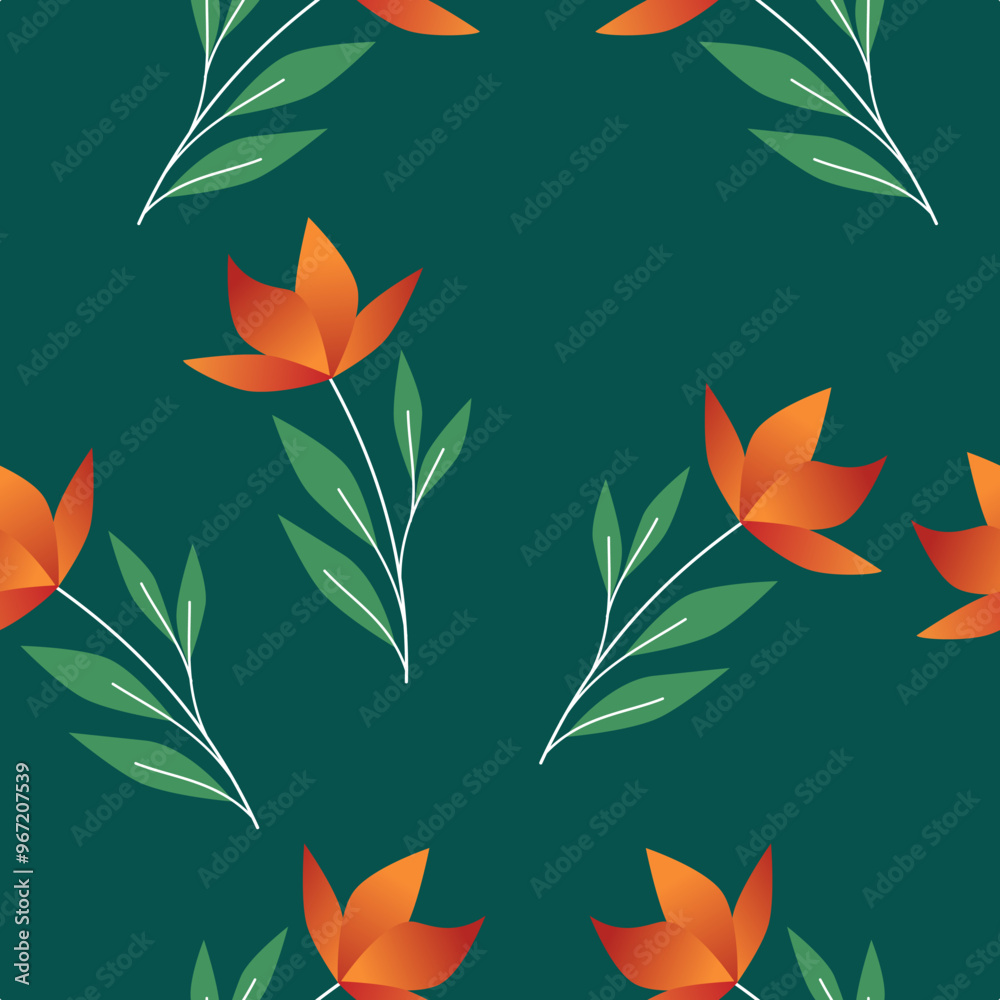 Floral Botanical seamless patern for background, fabric, or wallpaper. Beautiful pattern for fashion. Vector Eps Floral Botanical seamless patern for background, fabric, or wallpaper. Beautiful pattern for fashion. Vector Eps