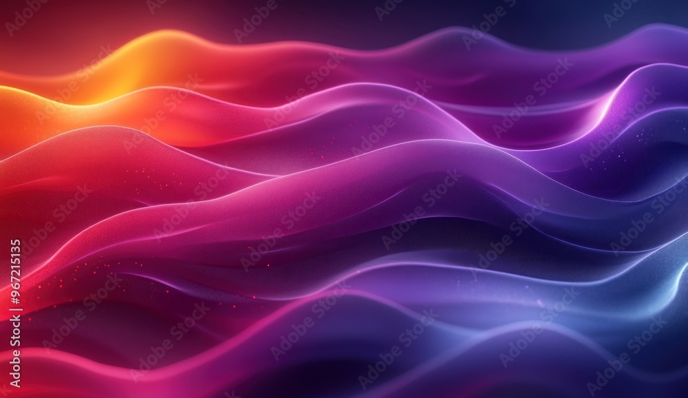 Abstract Colorful Waves with Glowing Light Abstract Colorful Waves with Glowing Light