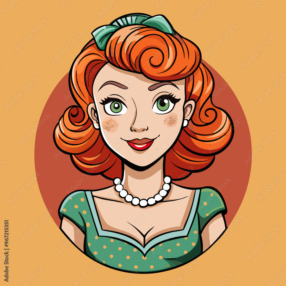 woman face vector retro beauty illustration woman face vector retro beauty illustration
