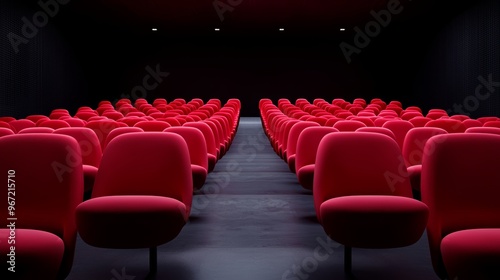 Symmetry in Auditorium Seating Layouts, Explore how symmetrical seating arrangements in minimalist performing arts centers enhance audience experience.