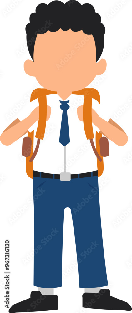 Junior High School Children Illustration Junior High School Children Illustration