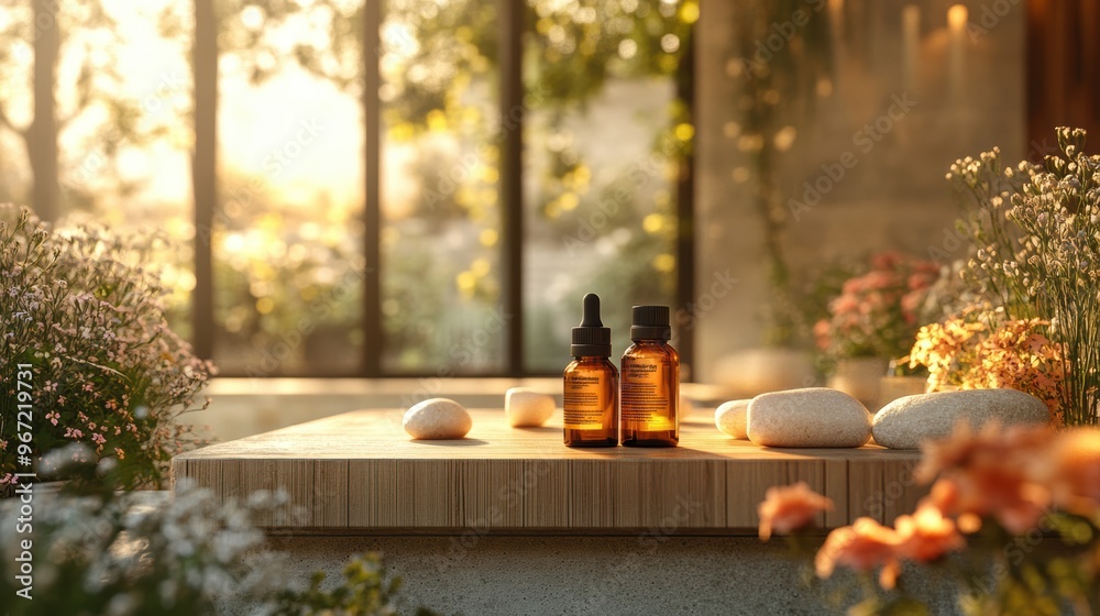 Serene Spa Retreat: Aromatherapist Mixing Essential Oils for Relaxation in Luxurious Environment Serene Spa Retreat: Aromatherapist Mixing Essential Oils for Relaxation in Luxurious Environment