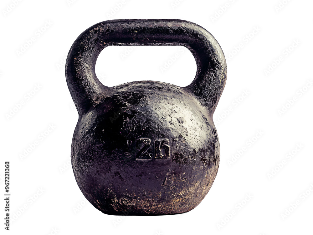 Fototapeta premium a black kettlebell with a handle