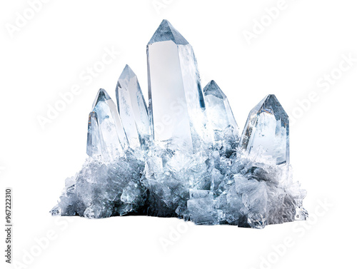 Obraz na płótnie a crystal cluster of crystals w salonie