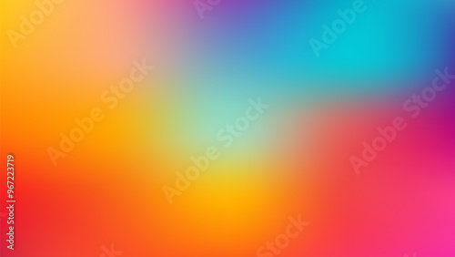 Cheerful and bright gradient background with a blend of orange, yellow, and pink. Ideal for summer or travel themes.