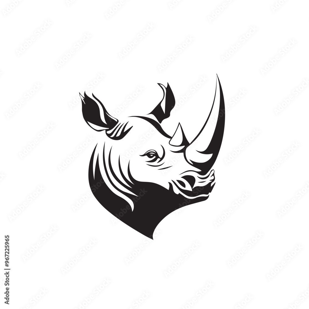 Rhinoceros in cartoon, doodle style . Image for t-shirt, web, mobile apps and ui. Isolated 2d vector illustration in logo, icon, sketch style, Eps 10, black and white. AI Generative Rhinoceros in cartoon, doodle style . Image for t-shirt, web, mobile apps and ui. Isolated 2d vector illustration in logo, icon, sketch style, Eps 10, black and white. AI Generative