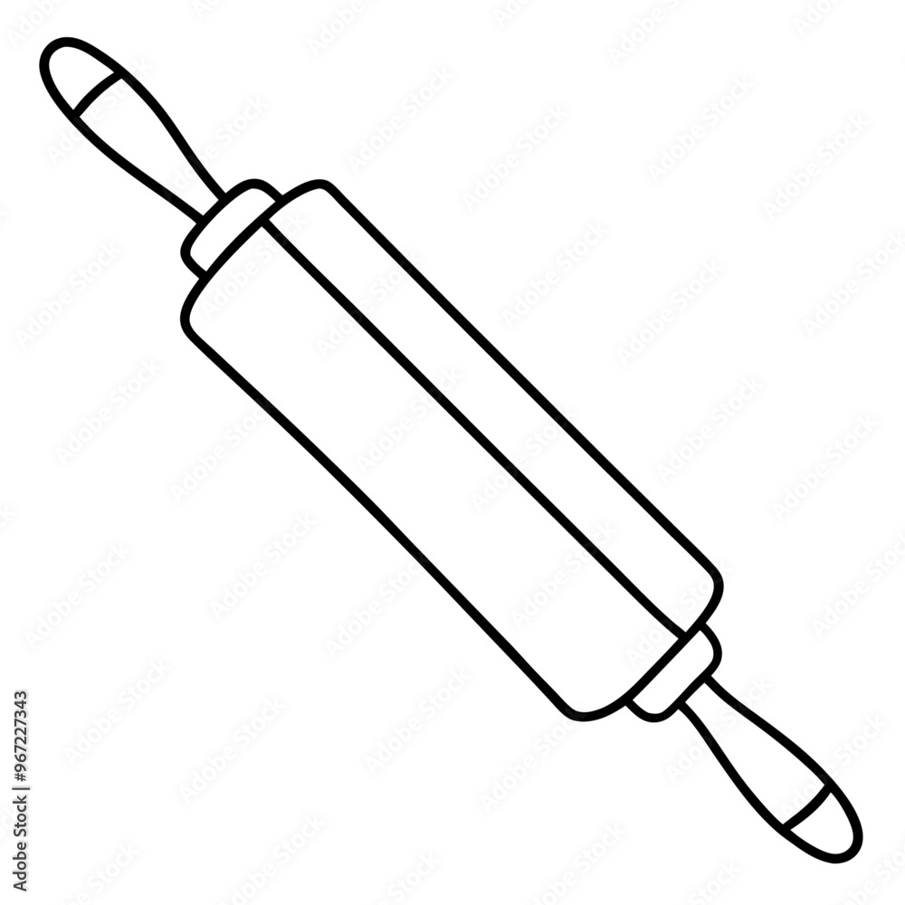 rolling pin control outline coloring book page line art illustration digital drawing rolling pin control outline coloring book page line art illustration digital drawing