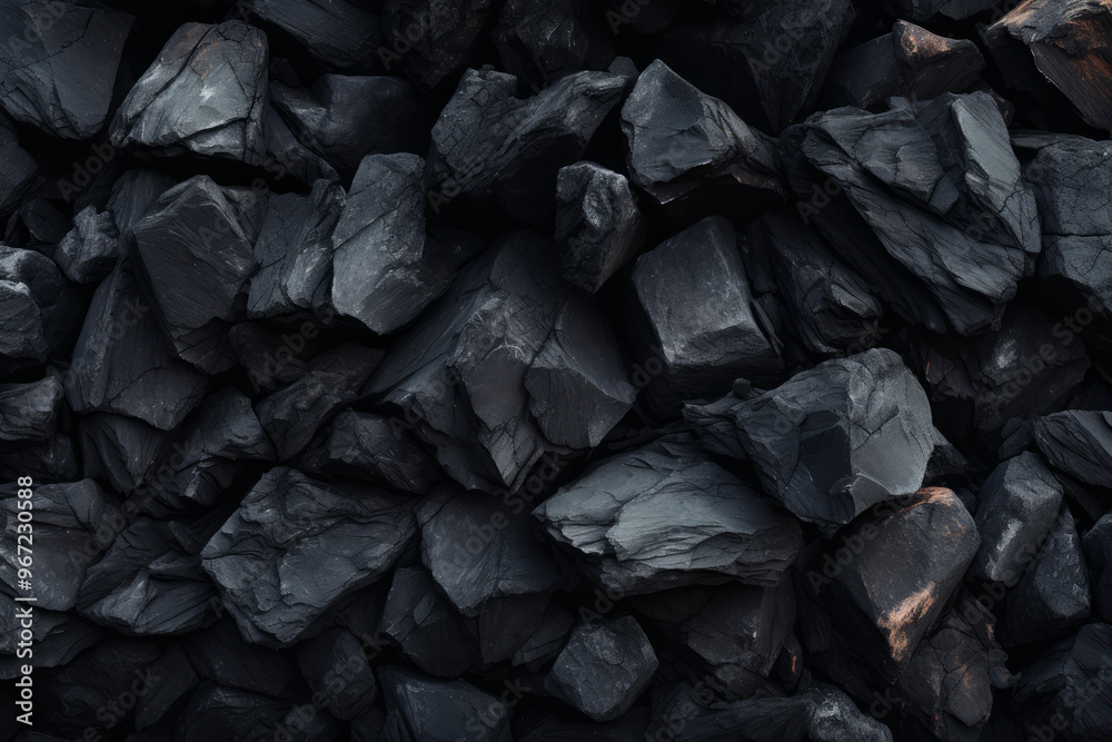 Processed collage of industrial pea coal surface texture. Background for banner, backdrop or texture Processed collage of industrial pea coal surface texture. Background for banner, backdrop or texture