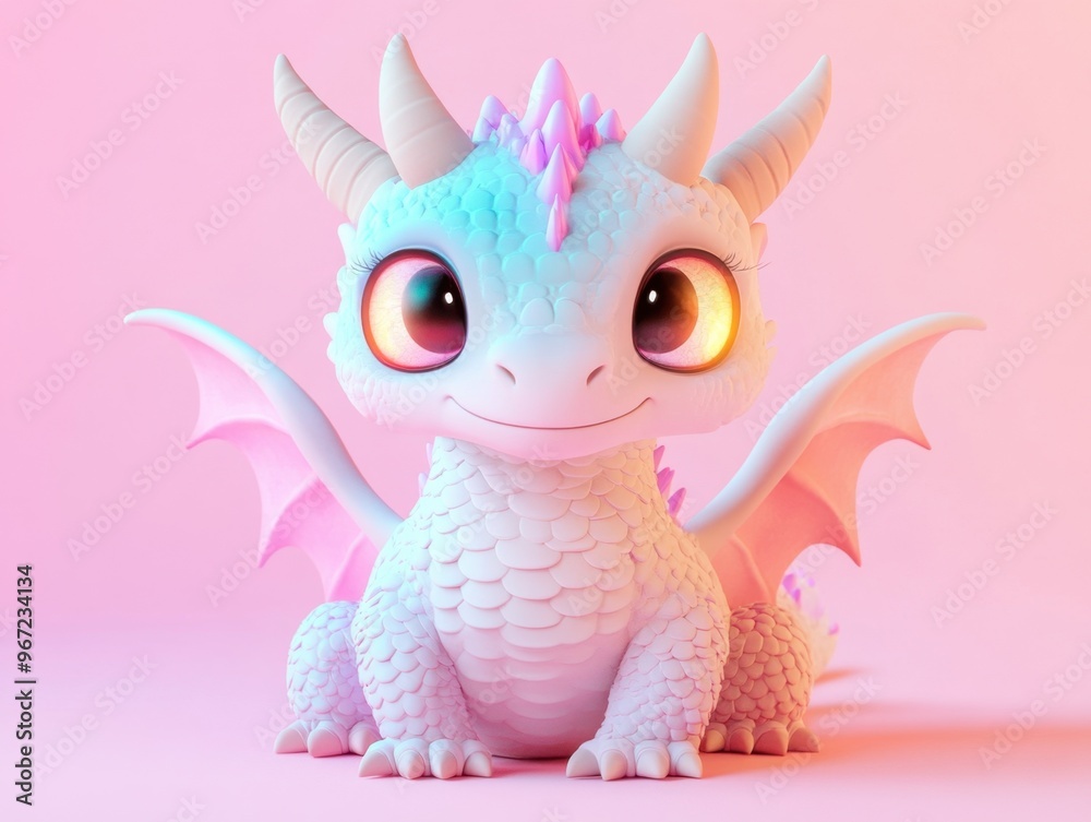 A cute, charming cartoon dragon with pastel colors, perfect for children's themes and fantasy illustrations. A cute, charming cartoon dragon with pastel colors, perfect for children's themes and fantasy illustrations.