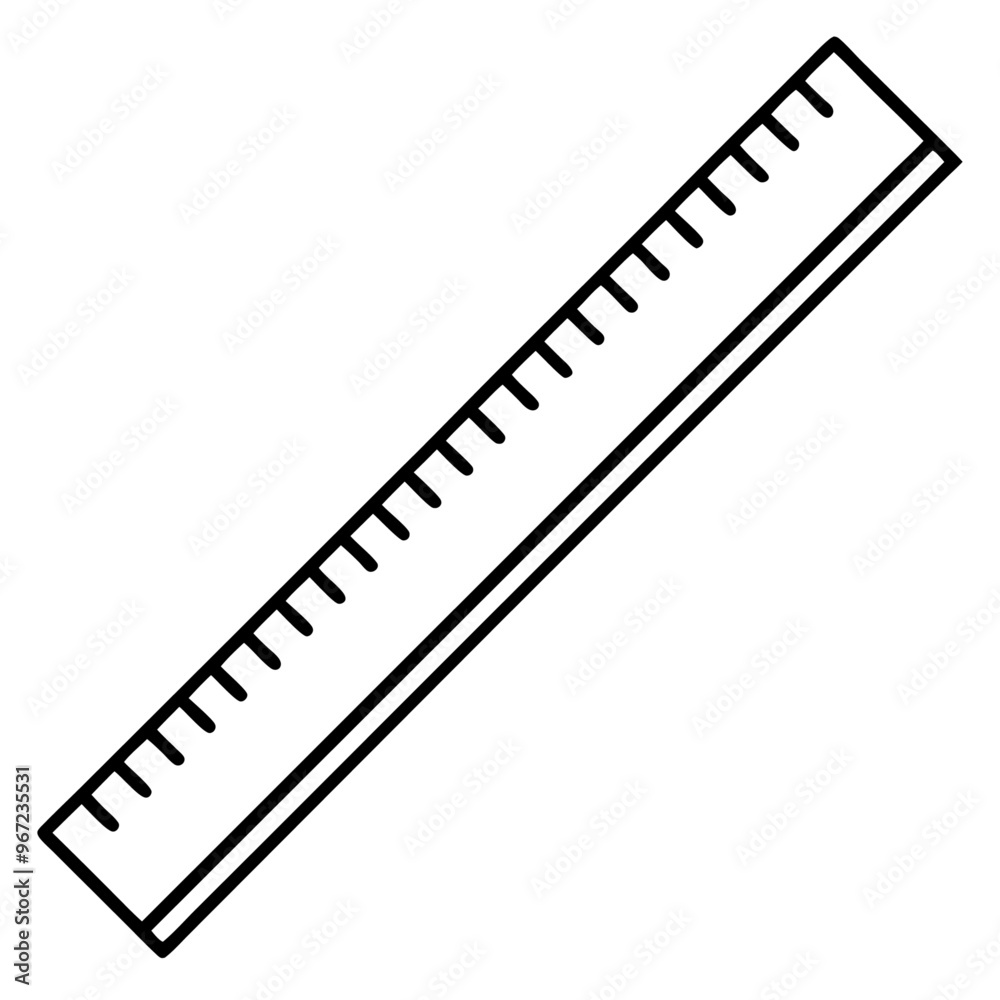 ruler outline coloring book page line art illustration digital drawing ruler outline coloring book page line art illustration digital drawing