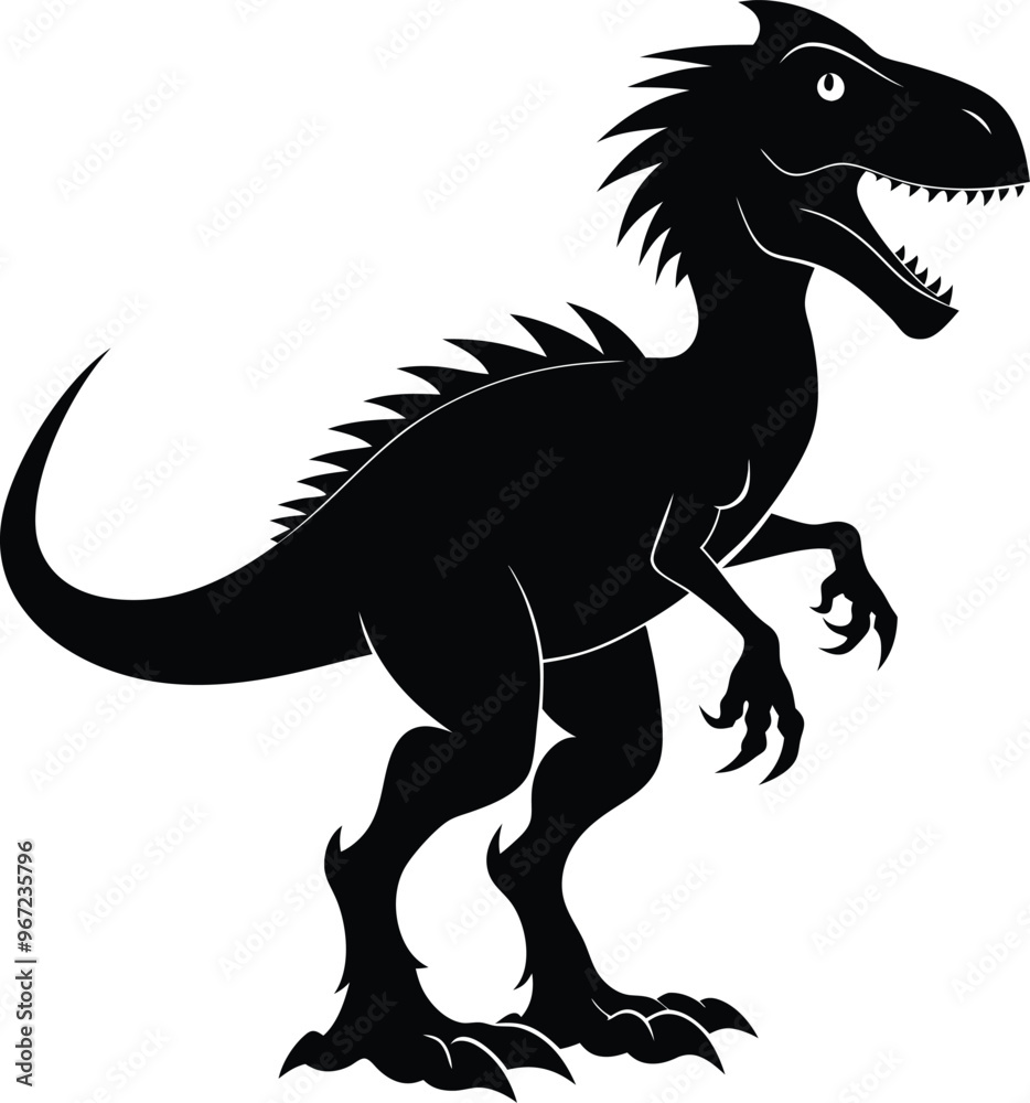 black dinosaur vector illustration silhouette, Print black dinosaur vector illustration silhouette, Print
