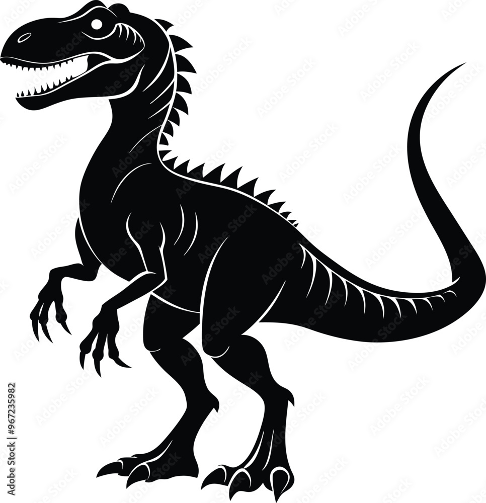 black dinosaur vector illustration silhouette, Print black dinosaur vector illustration silhouette, Print