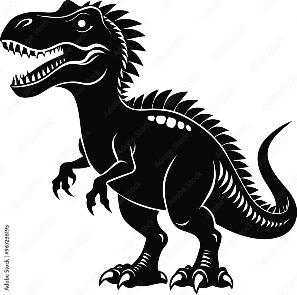 black dinosaur vector illustration silhouette, Print black dinosaur vector illustration silhouette, Print