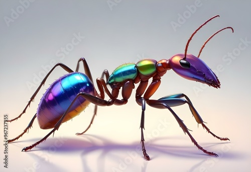 ant on a Coloured background